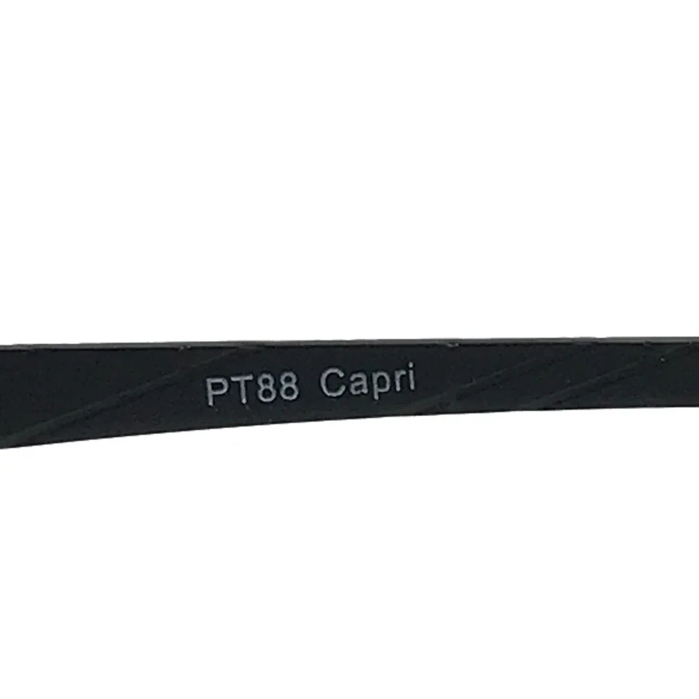 Peach Tree by Capri Eyeglasses Frames PT88 Black Rectangle Wire Rim 55-20-145